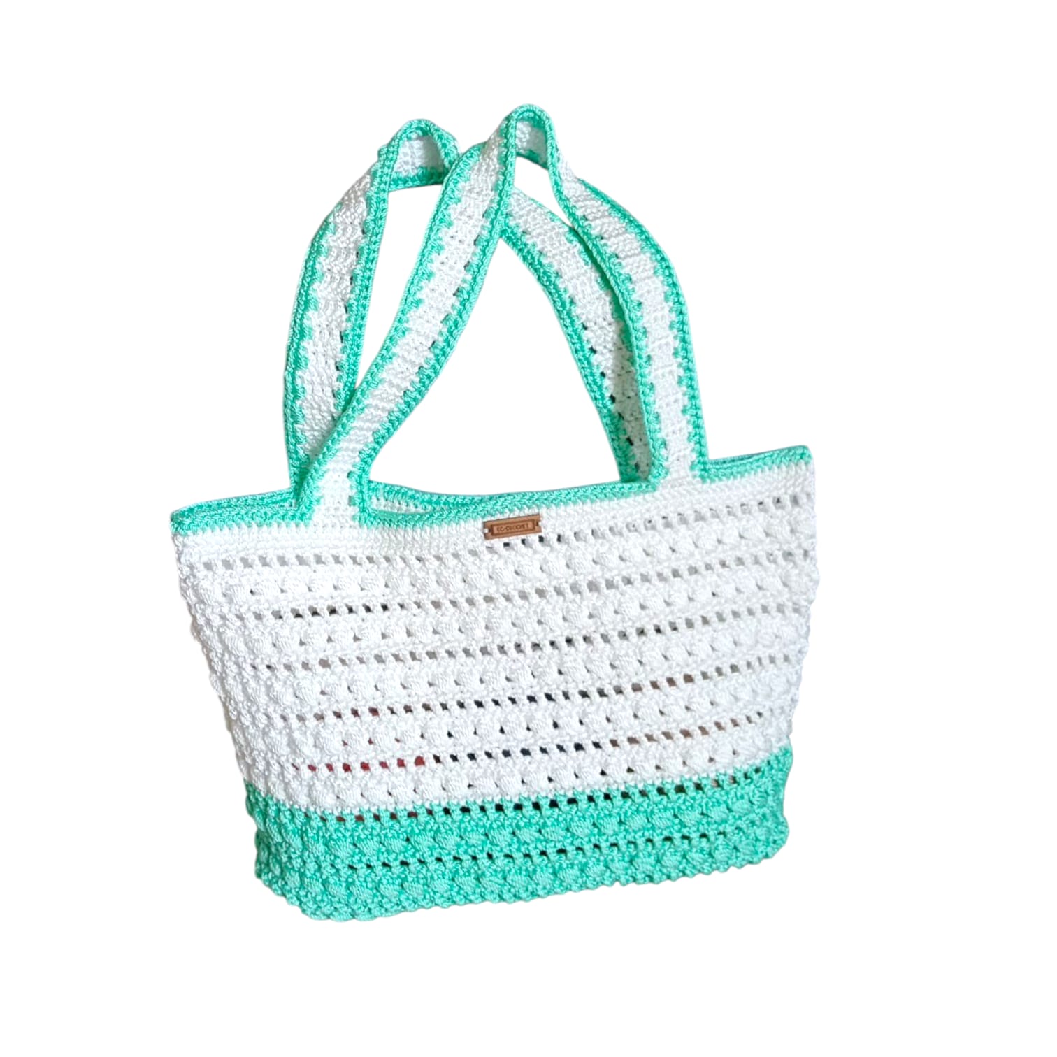 Tas Bahu Rajut - Toska Putih
