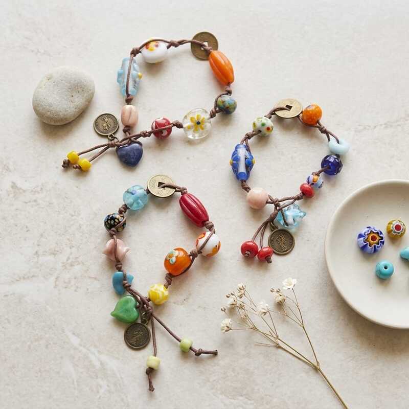 Gelang Bohemian Colorful Beads oleh Marashima Handmade