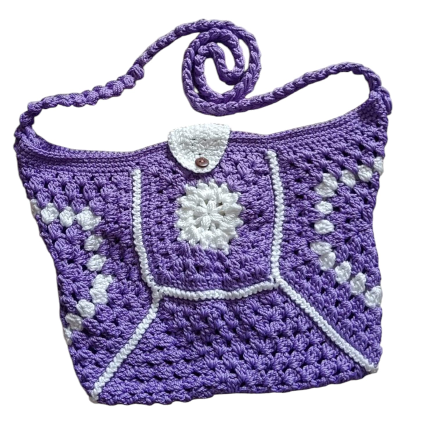 Tas Selempang Hexagon Ungu