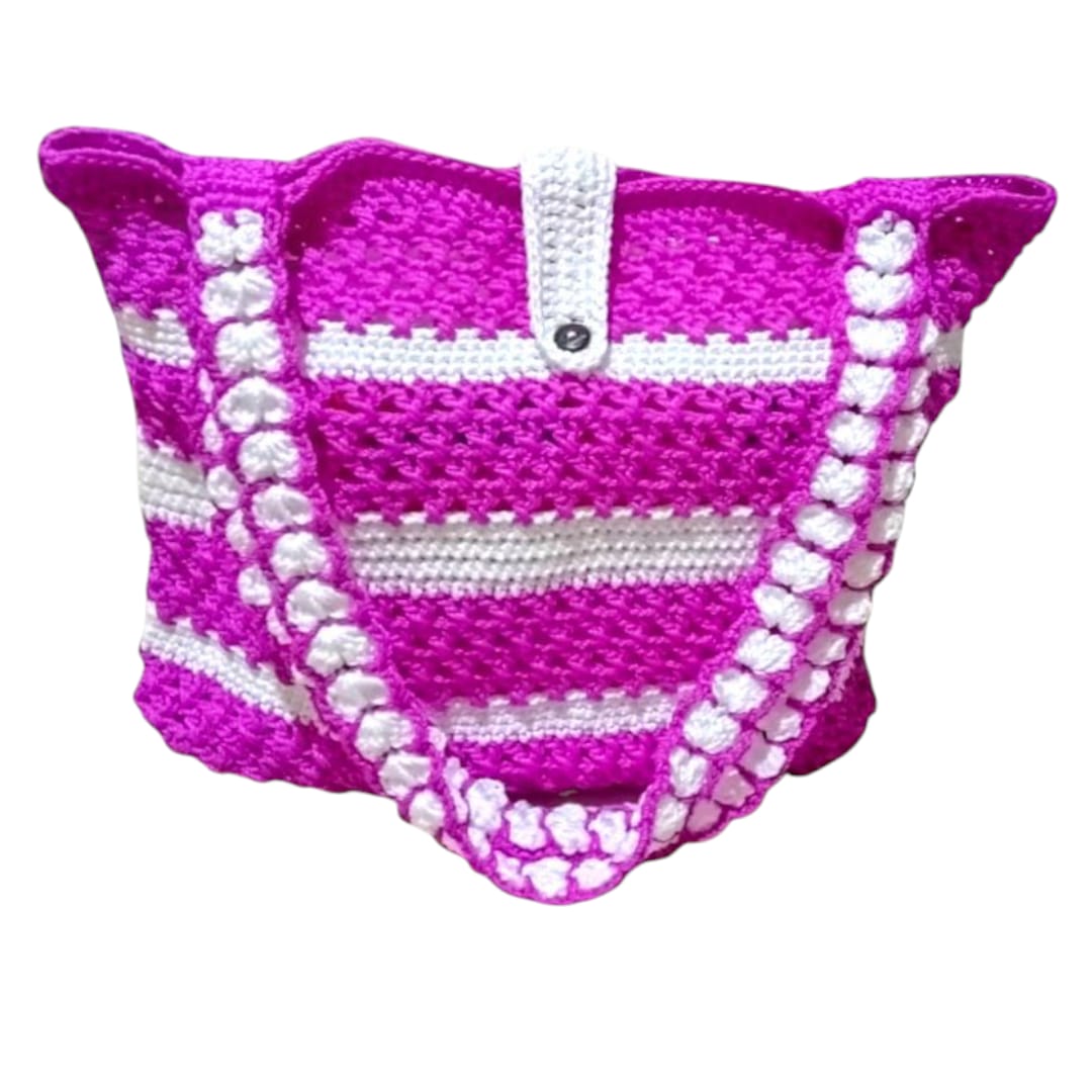 Tas Rajut Bahu Fuchsia