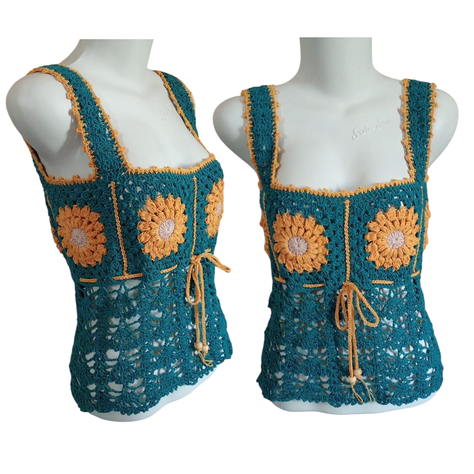Tank Top Rajut - Sunburst