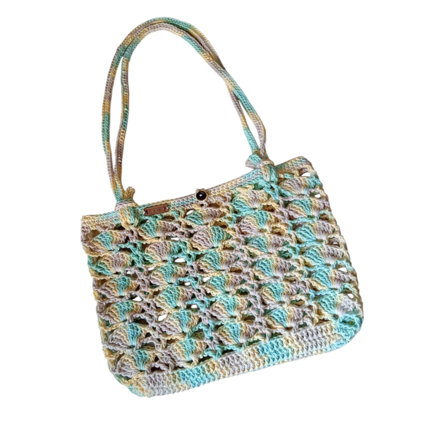 Tas Bahu Rajut - Kerang Ombre Macrame Series — tampilan 3